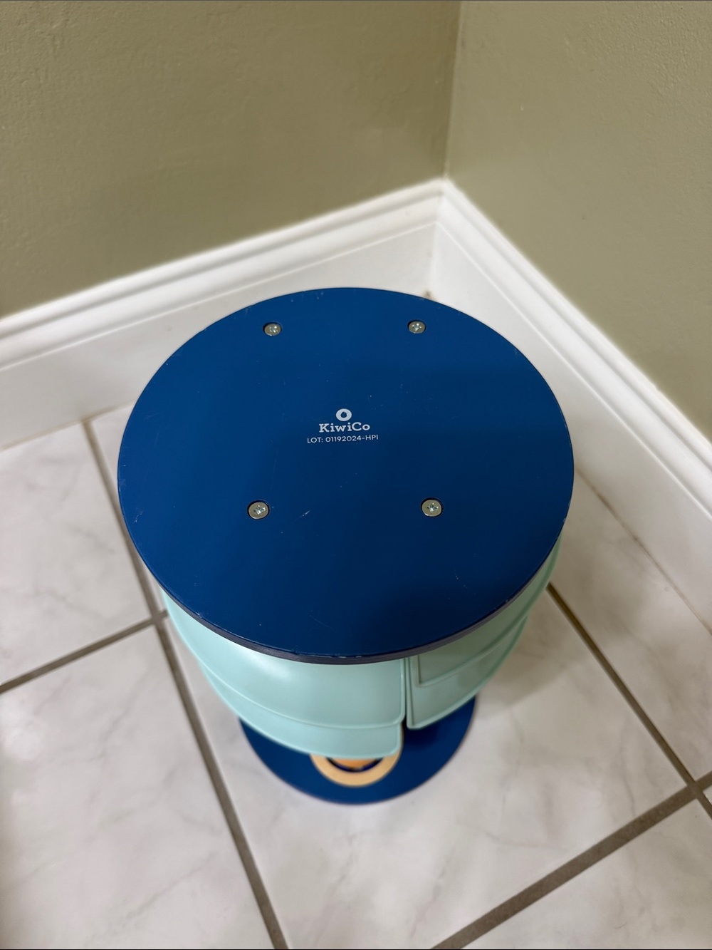 Wico Blue and Mint Rotating Storage Organizer - Picture 2 of 2